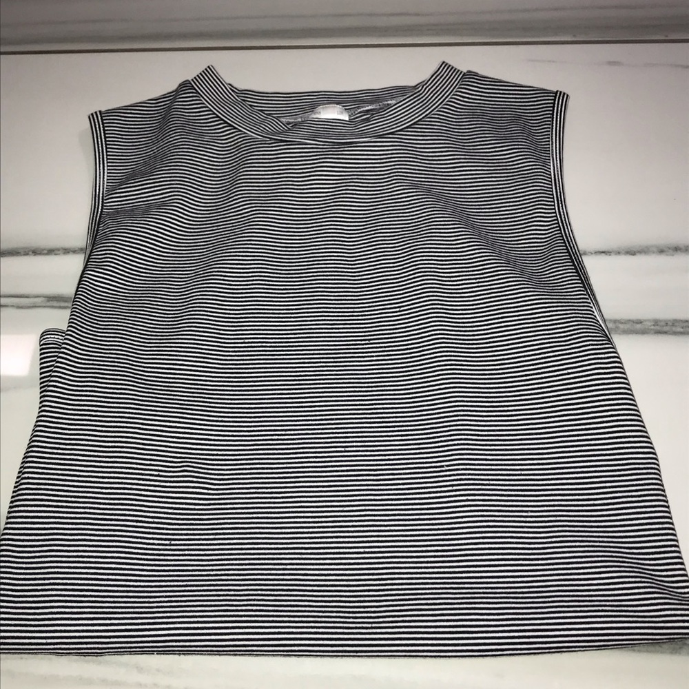 Black and white striped bodysuit